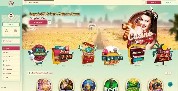 Visit the 777 Casino website and click the register button at the top-right corner.