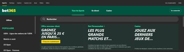 Revue des paris sportifs Bet365 Algérie