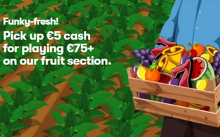 عرض الفاكهة العب ب75 يورو وأحصل على هدية نقدية 5 يورو