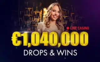 بطولة بطولة Drops & Wins للكازينو المباشر بمجموع جوائز 1,040,000 يورو