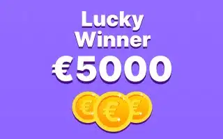 عرض الفائز المحظوظ للفوز بجائزة يومية تصل إلى 5000 يورو